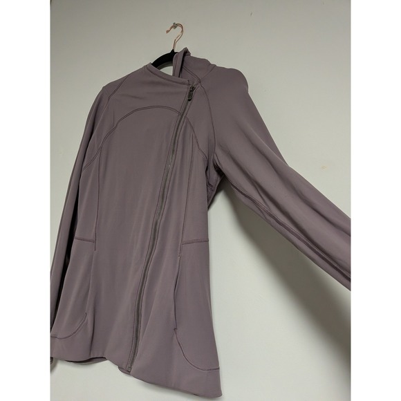 LULULEMON Women's 12 Every Journey Hoodie II Iced Iris FullAsymmetrical Zip Hood - Picture 2 of 11